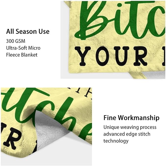 Custom Pickle Throw Blanket for Adults - 60x80 Inches Twin Size - Soft Fluffy Cozy Blankets Gift - Beige Novelty Blanket Throws for Bed, Sofa, Winter
