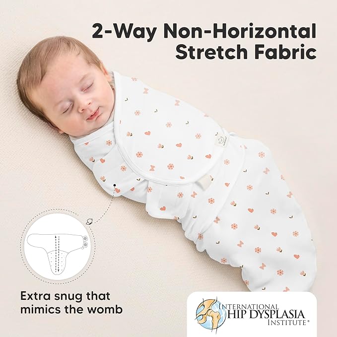 KeaBabies 3-Pack Organic Baby Swaddle Sleep Sacks - Swaddles for Newborns, Infant 0-3 Months, Baby Girls, Boys, Soft & Snug Newborn Sleep Sack, Nursery Swaddling Blankets (Butterflies)