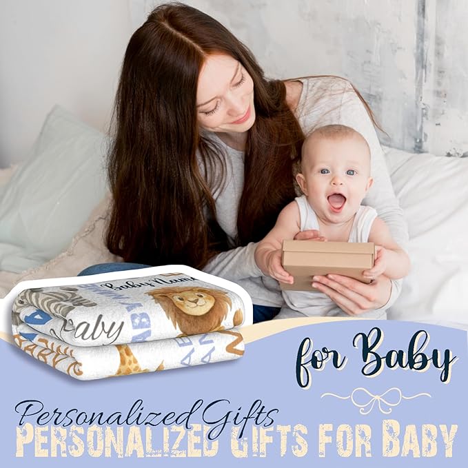 Ship Next Day Custom Name Blanket,Personalized Baby Blankets for Kids, Ultra-Soft Cozy Flannel Blankets, Customized Gifts for Boys & Girls Kids Teenagers.
