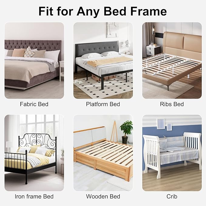 Bed Rail for Toddlers,Swing Down Kids Beds Rails Guard for Twin,Full,Queen,Bunk Size Bed,Extra Tall Child Bed Rail Guard with Reinforced Anchor Safety System(White,59 Inch,1 Side)