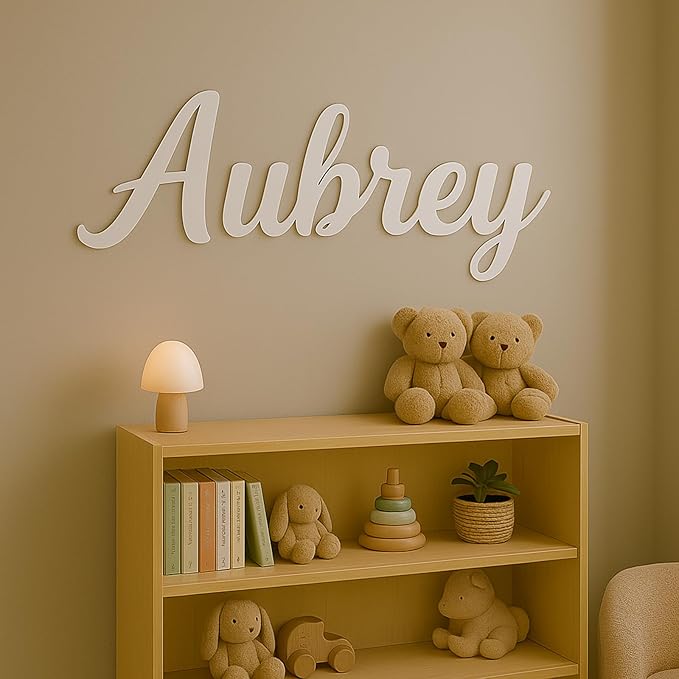 Large Custom Acrylic Mirror Name Sign, Handmade Personalized 3D Laser Cut Acrylic Name Sign for Nursery Wall Tabletop Bedroom Wedding Man Cave Birthday Christmas Gift