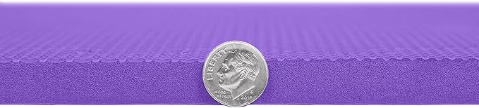 FlooringInc's 1/2" Soft Non-Toxic Baby Play Mat, Toddler Playmat, Colorful Puzzle PlayMat, Floor Mats for Kids & Babies, EVA Foam Interlocking Tiles for Nursery & Playroom | Purple, 4 Tiles, 16 Sq/Ft