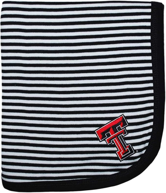Creative Knitwear Texas Tech University Red Raiders Striped Baby and Toddler Blanket