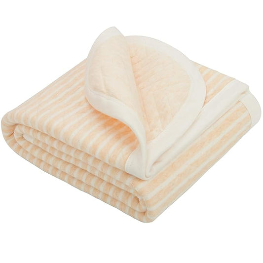 NTBAY Jersey Cotton Quilted Toddler Blanket, Breathable and Warm for Boys and Girls Baby Blanket, 30x40 Inches, Yellow