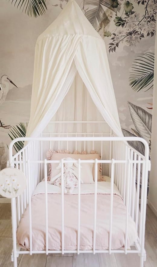 Haüs & Bliss Bed Canopy for Princess - Bed Curtain for Kids - Playing Tent - Hanging Tent for Bed - Reading Nook - Canopy for Bedroom Decoration - Mosquito net Included (White)