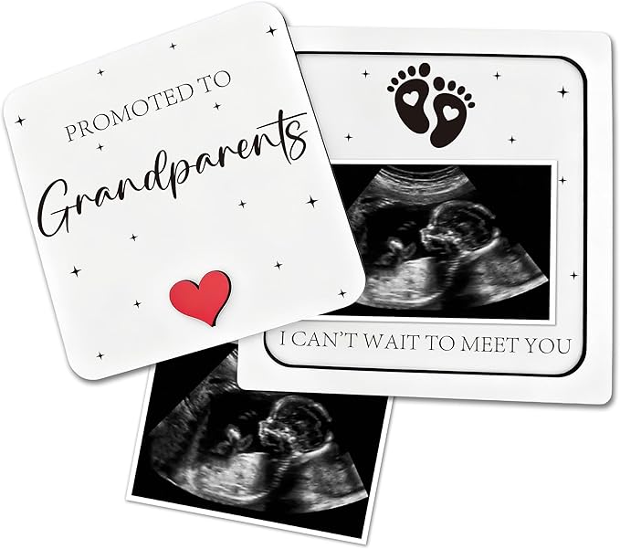 Pregnancy Announcement for Grandma Grandparents, Ultrasound Photo Frame Surprise Box, Baby Announcement Gifts, Baby Coming Soon Announcement, Pregnancy Reveal Gifts to Grandparents