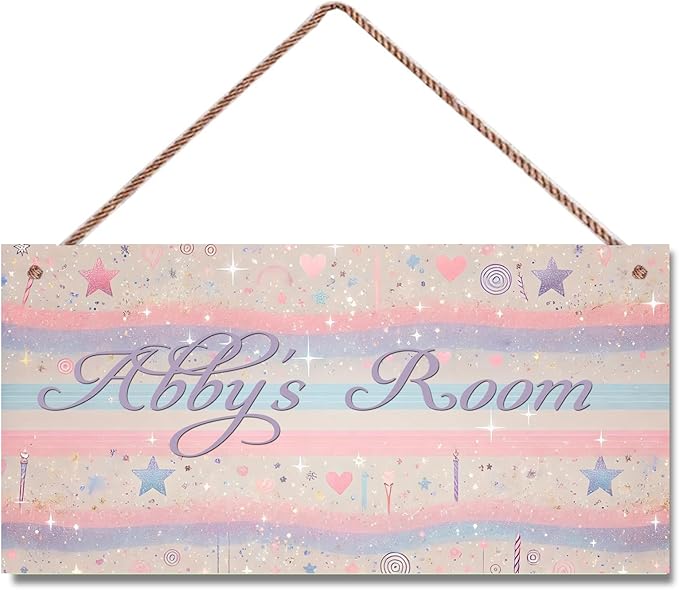 Personalized Sign Sweet Dream Wooden Sign For Kids Room Boys Bedroom Door Decor,Custom Name Flowers Wall Art Decor Decorative Plate for Nursery Little Man Cave