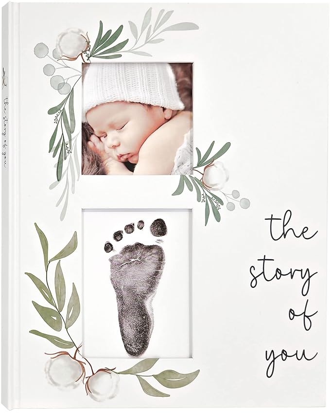 Baby Memory Book for the Modern Minimalist - Simple Baby Book for Boy or Girl - First Years Journal - Monthly Milestone Keepsake Record Book - Gender Neutral Pregnancy Gift for Baby Shower