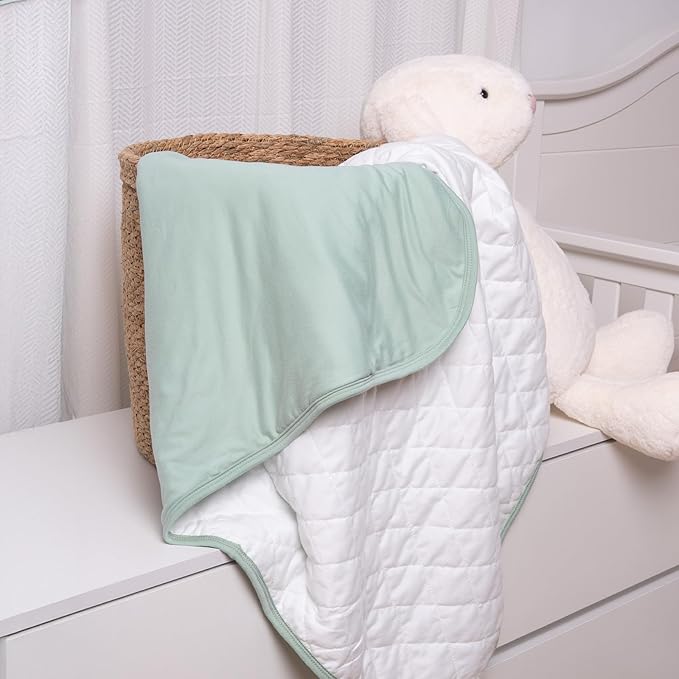 Crib Toddler Comforter, 40 x 60 inch Lightweight Ultra-Soft Baby Crib Quilted Blanket for Boys Girls