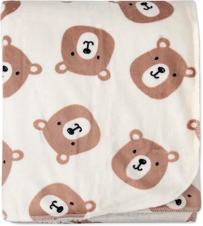 Baby Essentials Sherpa Fleece Baby Blanket 35x30 – Super Soft, Warm Reversible Baby Blankets for Newborns, Infants, Toddlers, and Nursery