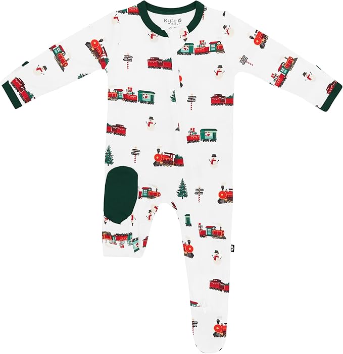 KYTE BABY Unisex Zipper Closure Footies, Rayon Made From Bamboo, 0-24 Months
