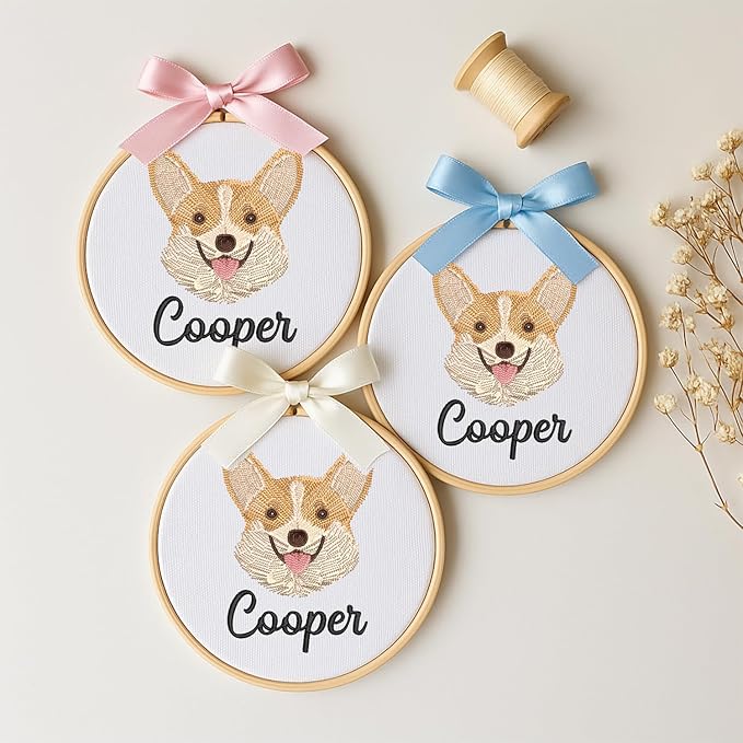 Personalized Baby Name Sign Welcome Baby Announcement Sign Newborn Baby Embroidery Hoop with Bows Baby Hospital Name Sign Custom Infant Baby Name Baby Shower Gifts (10)