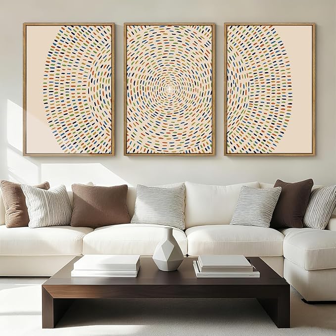 Anyzal Jesus Feeds the 5000 Wall Art Framed Christian Wall Decor Large Jesus Painting for Living Room Bedroom Dining Room 24x36 Inch