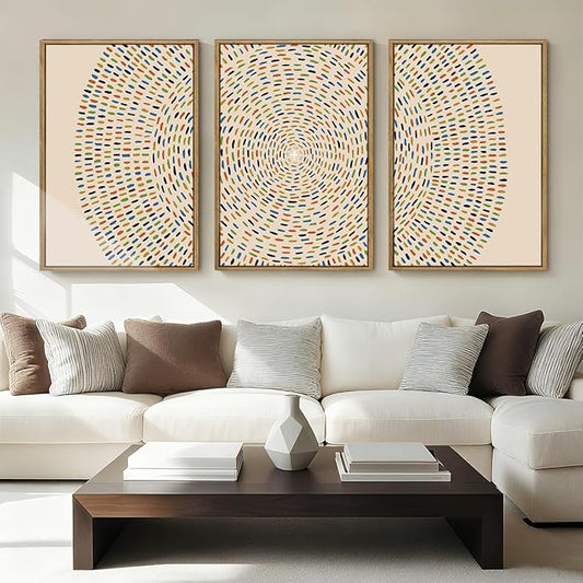 Anyzal Jesus Feeds the 5000 Wall Art Framed Christian Wall Decor Large Jesus Painting for Living Room Bedroom Dining Room 24x36 Inch