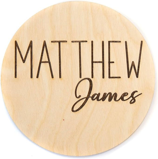 Wooden Baby Birth Announcement Sign, Announcement Sign for New Baby, Birth Announcement Sign for Hospital, Baby Name Announcement Sign, Baby Arrival Sign for Hospital (Just Name)