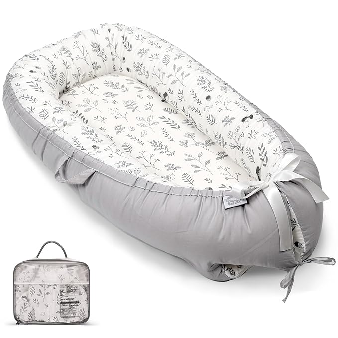 Baby Lounger, Infant Lounger for Newborn,Portable Baby Nest Cover Breathable & Soft, Newborn Essentials