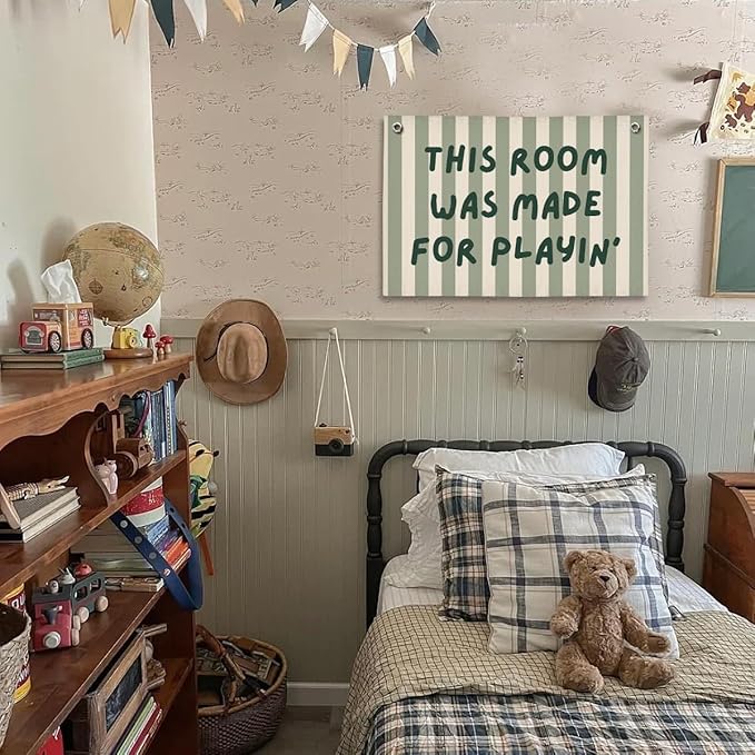 Playroom Decor, Long Live Playtime Wall Art Decor for Kids Room Nursery Playroom Classroom Decor, 20x30 Inch