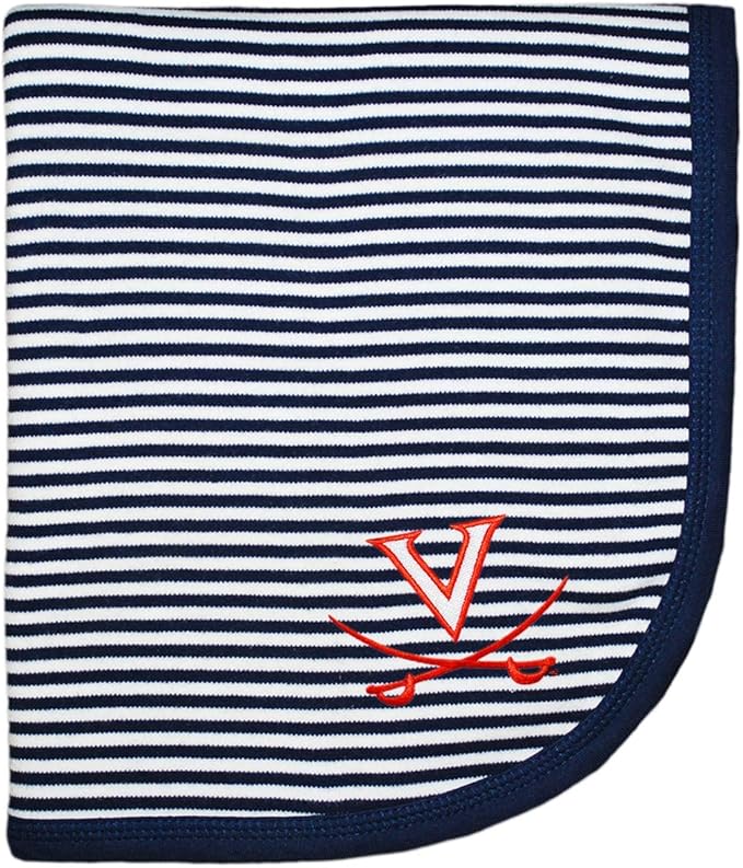 Creative Knitwear University of Virginia Cavalier Striped Baby and Toddler Blanket