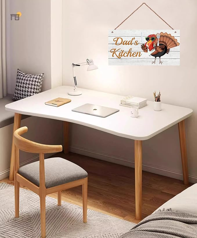 Personalized Kitchen Sign for Home Decor Chicken Chef Wall Decor Custom Name Door, Wall Decoration Mother's Father's Kitchen Sign For Parents Grandparents Room