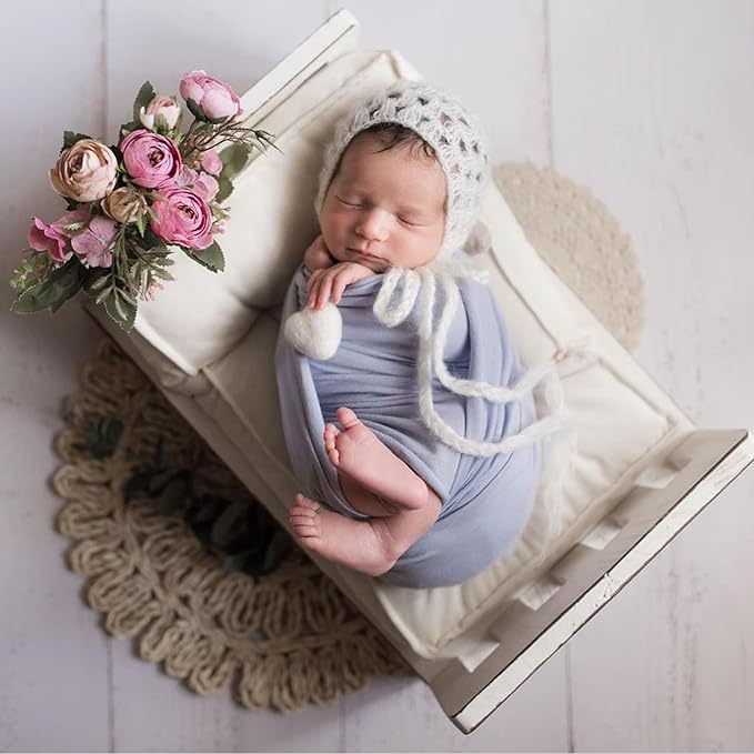 IGMaryBox Baby Photoshoot Props Mini Mattress Newborn Photography Props Baby Bedding Cushion Newborn Posing Pillow Infant Mattress Prop Photography