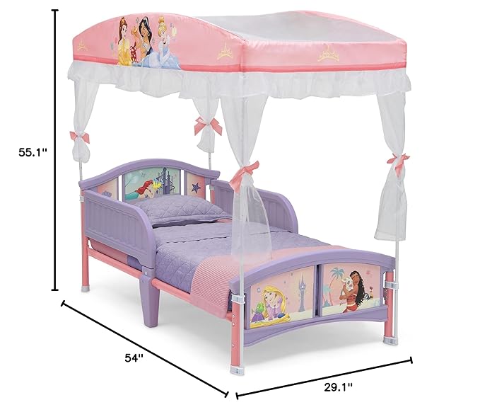 Delta Children Canopy Toddler Bed, Disney Princess