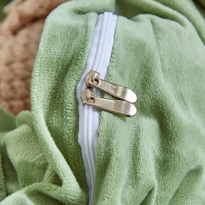 Houseri Sage Green Velvet Duvet Cover Queen Size - Light Green Fluffy Comforter Cover Full Size - Warm Micromink Sherpa Bedding Set