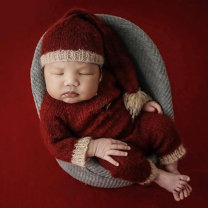 Easter Newborn Photography Props Bunny Outfit Crochet Baby Photoshoot Props Rabbit Carrot Set Baby Photo Prop Easter Gift