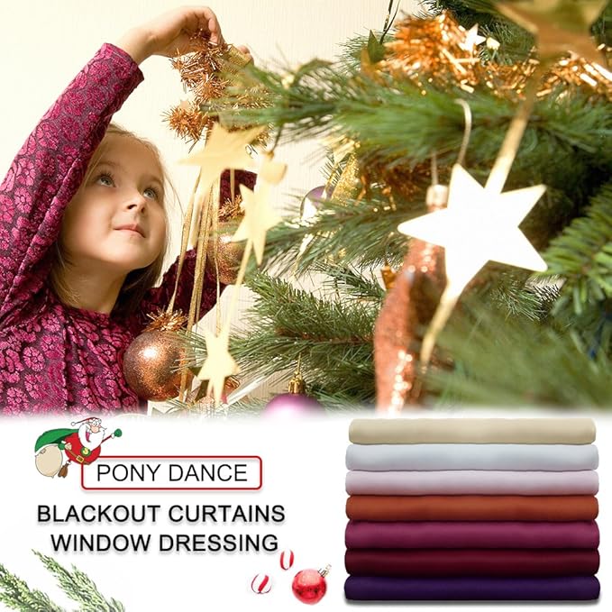 PONY DANCE Red Blackout Curtains 95 inches Long 2 Panels Set Solid Blackout Drapes with White Sheer Overlay, 52 Inch Width Draperies for Home Decoration with Extra Tiebacks,Living Room Curtains
