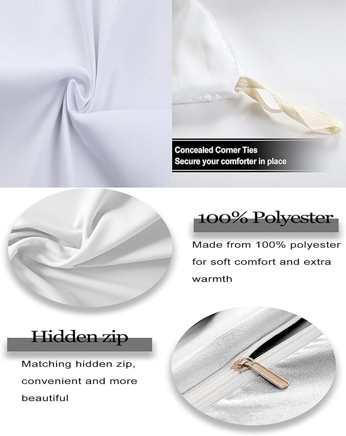 Garden Style Duvet Cover Floral Print Bedding Sets King Pink White Floral Comforter Cover Chic Flower Print Duvet Cover for Girl Women Boho Flower Duvet Cover with Zipper Closure