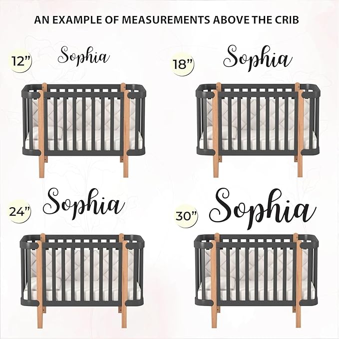 Personalized Name Sign for Nursery - Custom Wooden Name Signs for Kids Room, Personalized Nursery Name Sign - Perfect Baby Room Decor, Wall Name Decoration & Wedding signs, Family Name Signs (First Name & Middle Name)