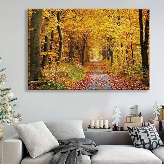 SIGNWIN-Canvas Wall Art-Sunshine in The Forest -Canvas Prints Home Artwork Decoration for Living Room,Bedroom - 12x18 inches