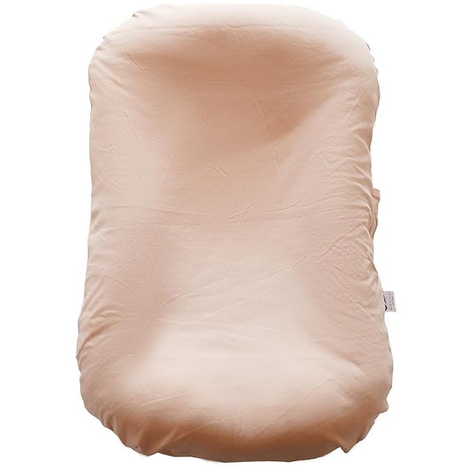CooCooBaby Infant Lounger, Baby Nest Cover for Baby Girls & Boys, Newborn Essentials for Baby 0-12 Months, 100% Cotton Breathable (DustyRose)