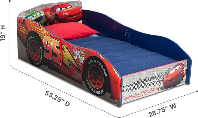 Delta Children Disney/Pixar Cars Wood Toddler Bed