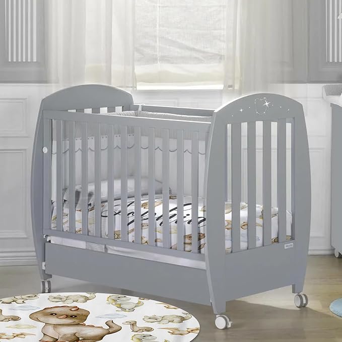 Custom Baby Crib Bedding Set - Cute Dinosaur Design Personalized Name Baby Nursery Bedding 3 Pcs Set - Chic Soft Blanket, Fitted Sheet, Room Rug for Newborns Boys Girls Gifts