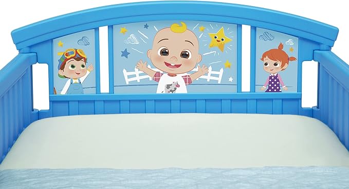 Delta Children Plastic Toddler Bed, Plastic/Steel, CoComelon
