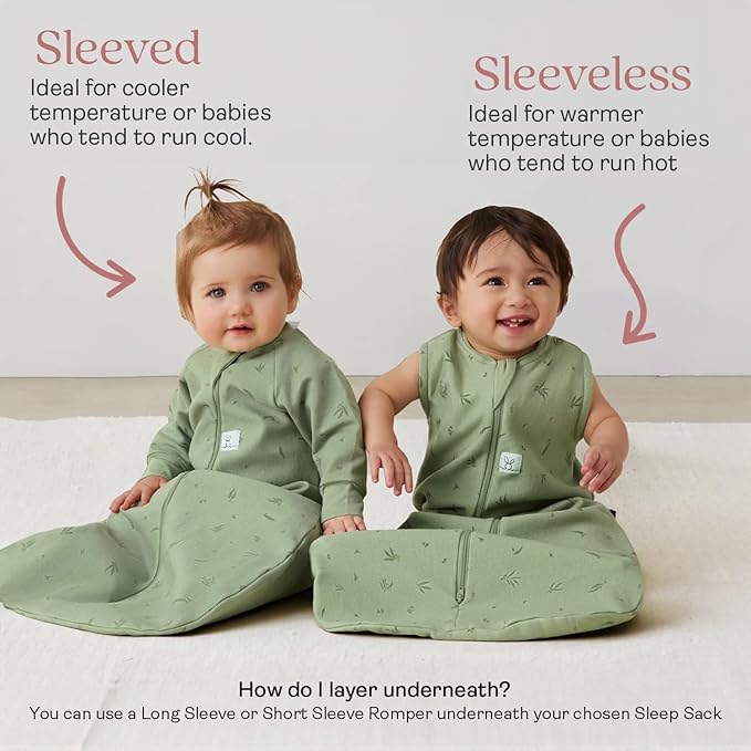 ergoPouch Jersey Sleeping Bag 0.2 TOG – Arms-Out Baby Sleep Sack, Ideal Transition from Swaddling, Slim Fit Keeps Baby Secure & Comfortable, Soft Breathable Fabric (8-24 Months, Berries)