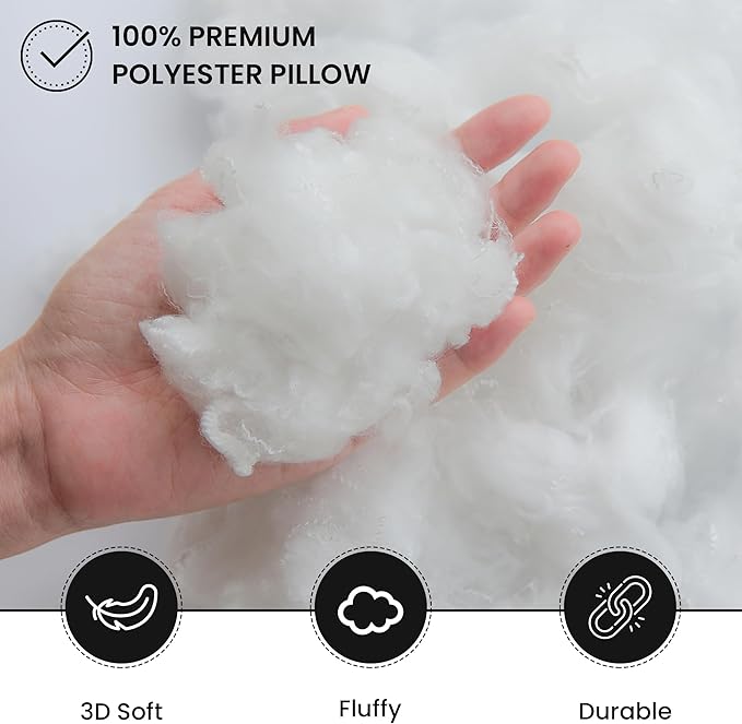 Foamily Throw Pillows Insert 18 x 18 Inches (Set of 4) Hypoallergenic, Made in USA - Decorative Couch, Bed Pillow