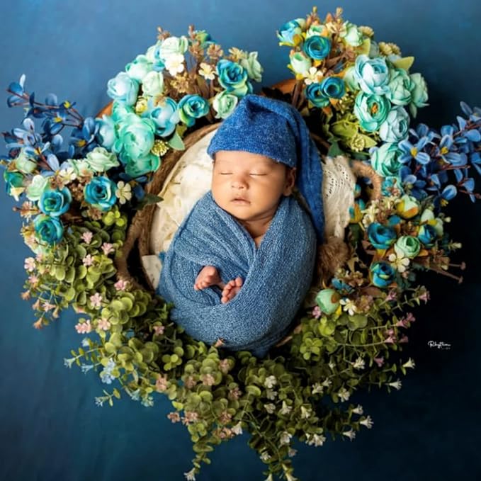 Newborn Photography Props Swaddle Newborn Wraps for Baby Boys Girls Infant Baby Photo Props Shoot Stretch Blanket