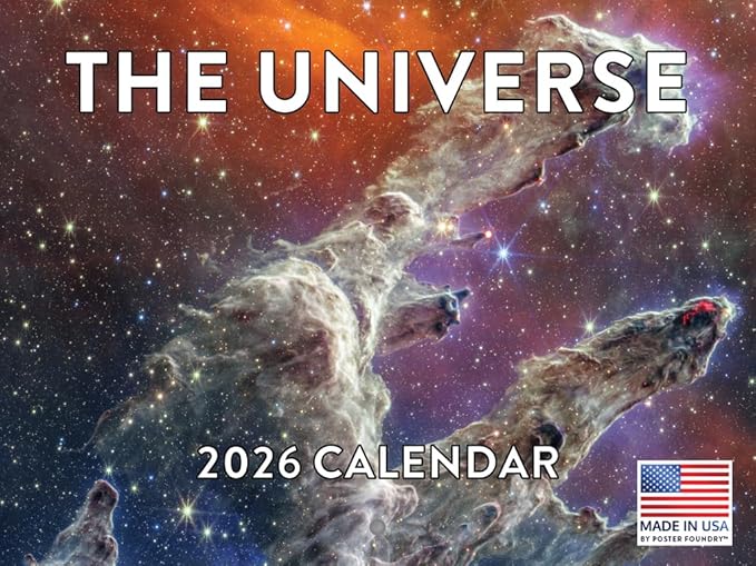 Universe Calendar 2026 Astronomy Monthly Wall Calender 12 Month | American Made In The USA