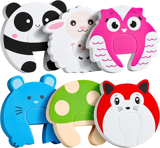 HNYYZL Enlarged Door Stopper,6Pcs Finger Pinch Guard,Door Slam Stopper,Door Holder to Keep Door Open