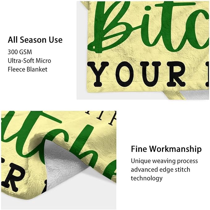 Custom Pickle Throw Blanket for Teen - 50x60 Inches Throw Size - Soft Fluffy Cozy Blankets Gift - Beige Novelty Blanket Throws for Living Room Decorative