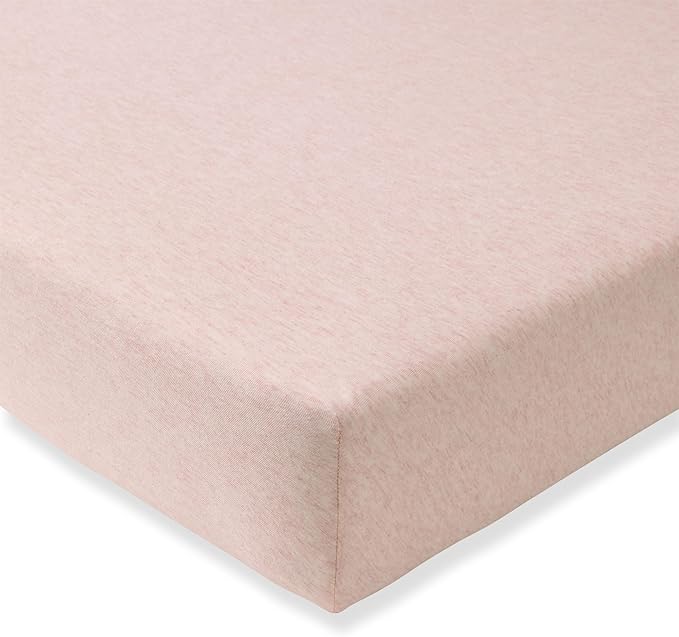 Burt's Bees Baby Essential Organic Cotton Fitted Crib Sheet, Breathable for Boy Girl Standard Crib & Toddler Mattresses