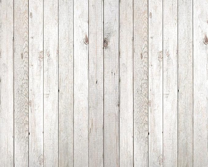 Kate White Wood Floor Wall Backdrop Photography Floor Mats Rubber Flooring Mat Newborn Photography Props for Professional Photographers Studio 8x5ft