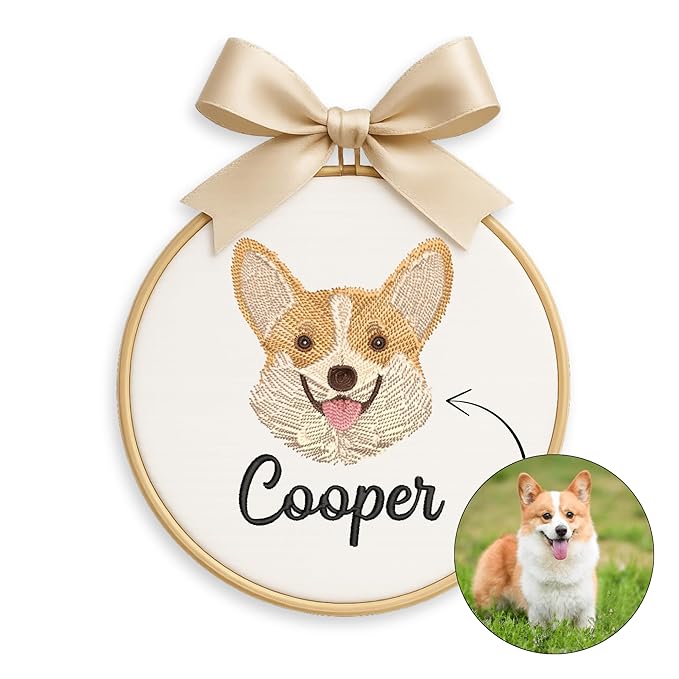 Personalized Baby Name Sign Welcome Baby Announcement Sign Newborn Baby Embroidery Hoop with Bows Baby Hospital Name Sign Custom Infant Baby Name Baby Shower Gifts (10)