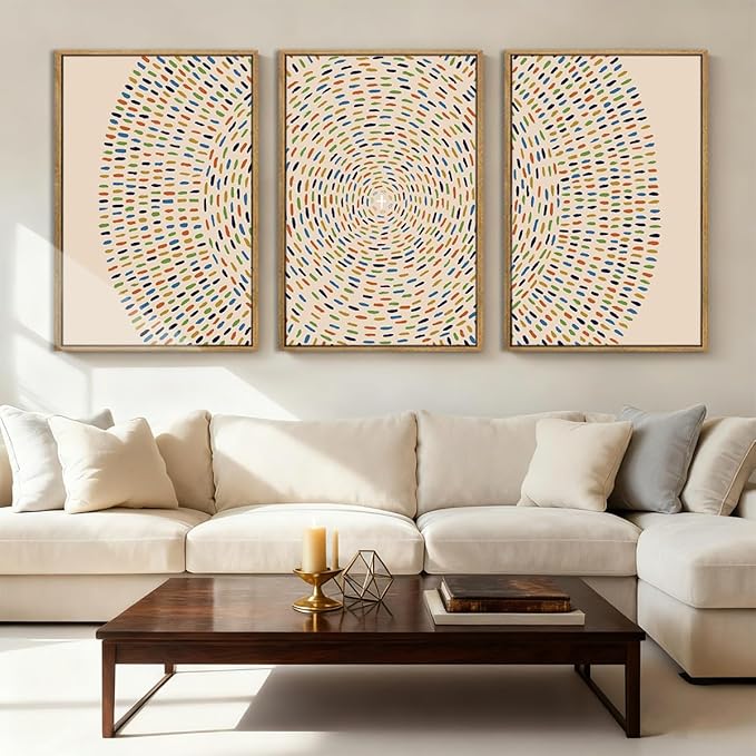 Anyzal Jesus Feeds the 5000 Wall Art Framed Christian Wall Decor Large Jesus Painting for Living Room Bedroom Dining Room 24x36 Inch