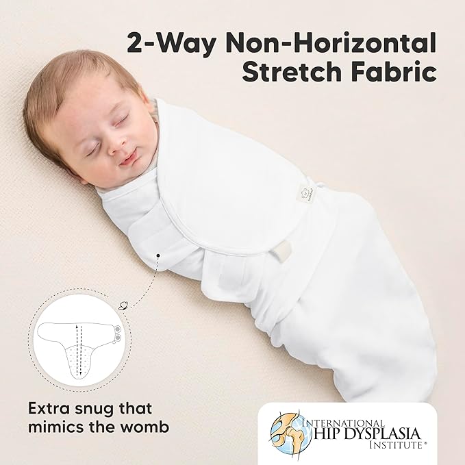 KeaBabies 3-Pack Organic Baby Swaddle Sleep Sacks - Swaddles for Newborns, Infant 0-3 Months, Baby Girls, Boys, Soft & Snug Newborn Sleep Sack, Nursery Swaddling Blankets (Candy)