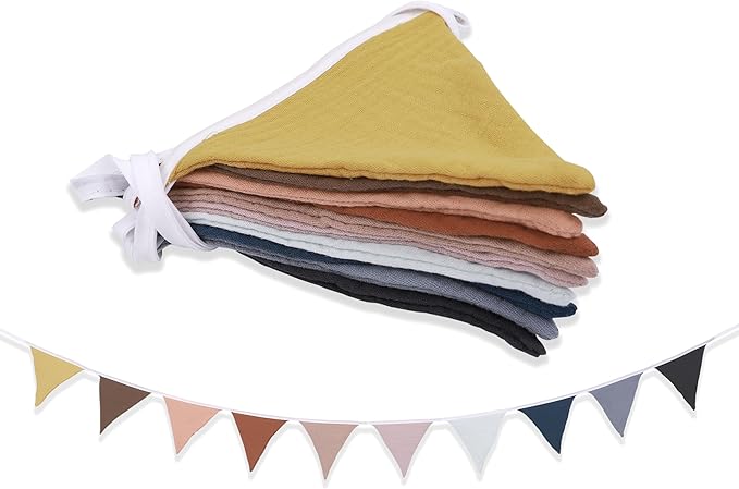 Pennant Banner Flags,Infant and toddler room decoration pennant,for Nursery Decor Baby Birthday Boho Wedding Shower Party Event (Colorful triangular flag banner98)