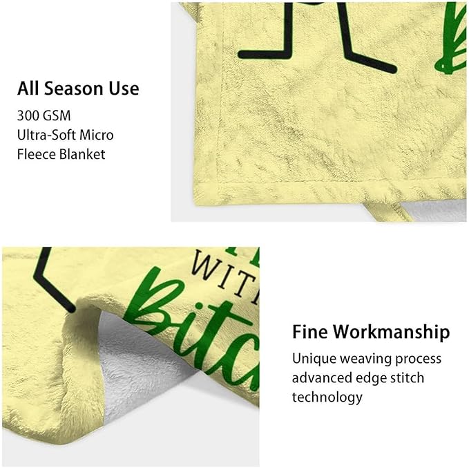 Pickle Throw Blanket for Adults - 60x80 Inches Twin Size - Soft Fluffy Cozy Blankets Gift - Beige Novelty Blanket Throws for Bed, Sofa, Winter