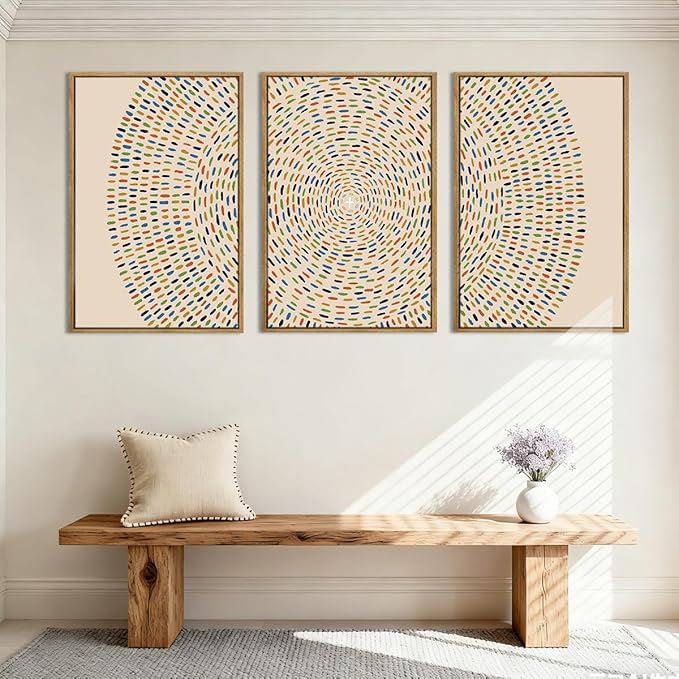 Anyzal Christian Wall Art Jesus Feeds the 5000 Wall Art Jesus Wall Decor 16x24 Inch Set of 3 for Living Room Bedroom Dining Room