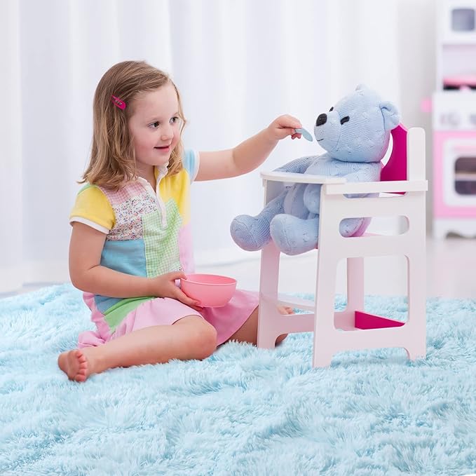 Merelax Soft Modern Indoor Shaggy Area Rug for Bedroom Livingroom Dorm Kids Room Home Decorative, Non-Slip Plush Fluffy Furry Fur Rugs Comfy Nursery Accent Floor Carpet 4x5.9 Feet, Baby Blue